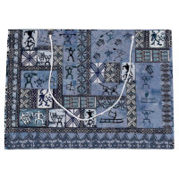 Hawaiian Paddleman Petroglyph Tapa Gift Bag