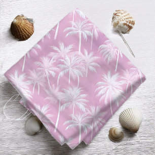 Hawaiian Palm Tree Silhouette Pattern Plum ID1093 Fabric