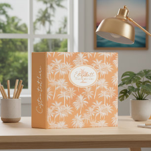Hawaiian Palm Tree Silhouette Pattern Tacao ID1093 Binder