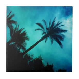 Hawaiian Palm Trees Tile