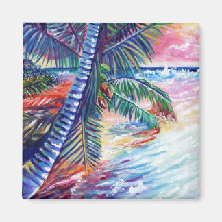 Hawaiian Paradise Coconut Palm Kauai Magnet