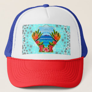 Hawaiian Paradise Twice  Trucker Hat