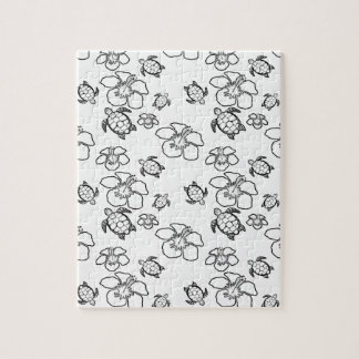 Hawaiian Pattern Adult Colouring Puzzle