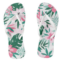 Hawaiian  Pattern Pink Flowers