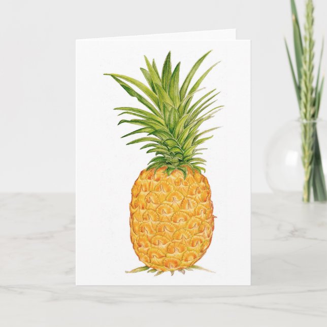 Hawaiian Pineapple Card (Front)