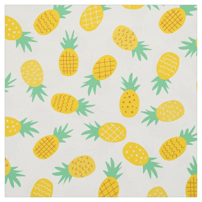 Hawaiian Pineapple Pattern Tropical design Fabric (Swatch)