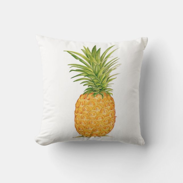 Hawaiian Pineapple Throw Pillow (Front)