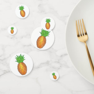 Hawaiian Pineapple Tropical Island Fruit Hawaii HI Confetti