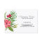 Hawaiian Pink Flower And Black White Stripes