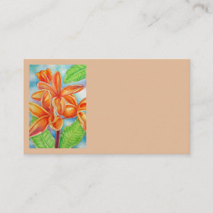Hawaiian Plumeria Business Card