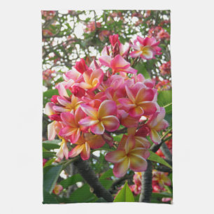 Hawaiian Plumeria Kitchen Towel