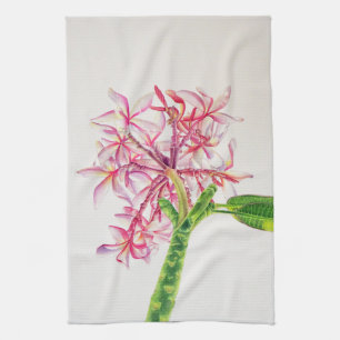 Hawaiian Plumeria Kitchen Towel