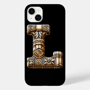 Hawaiian Polynesian Aloha Letter L Custom Initial  Case-Mate iPhone 14 Plus Case