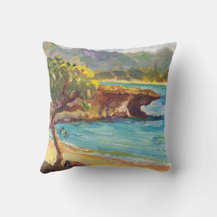 Hawaiian Pounders Beach 2023 Throw Pillow