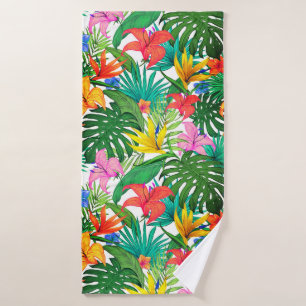 Hawaiian Print Bath Towel