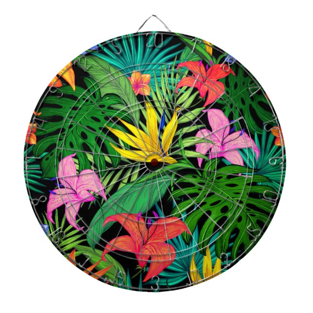 Hawaiian Print  Dartboard (Front)