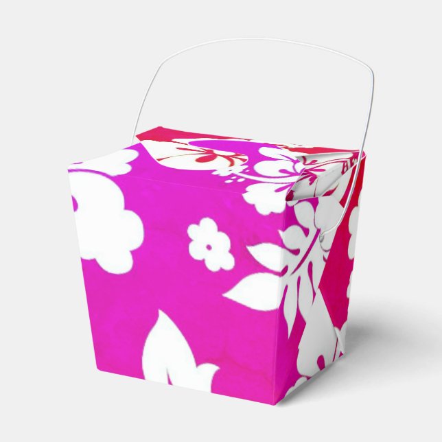 Hawaiian Print  Favor Box (Front Side)