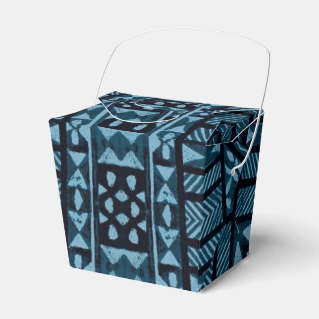 Hawaiian Print Favor Box (Front Side)