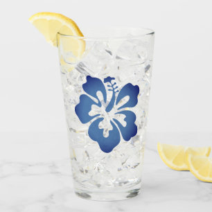 Hawaiian Print  Glass