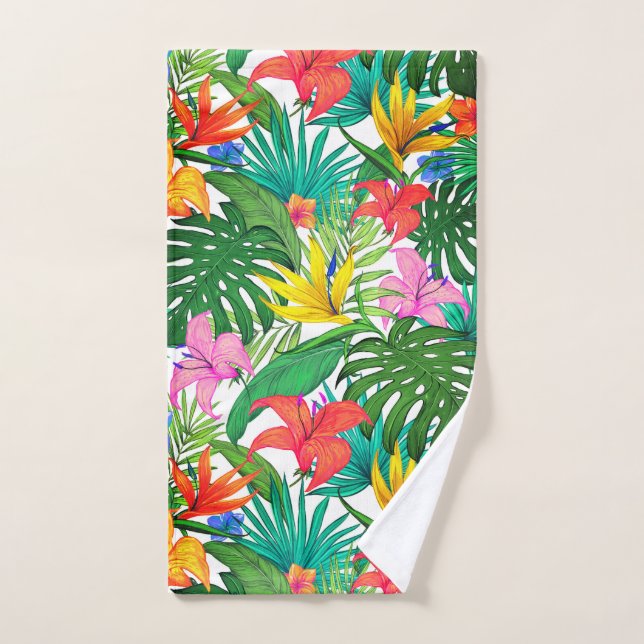 Hawaiian Print Hand Towel (Hand Towel)