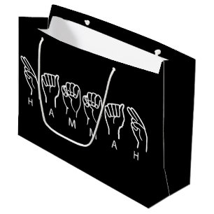Hawaiian print  large gift bag