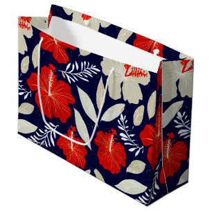 Hawaiian print  large gift bag