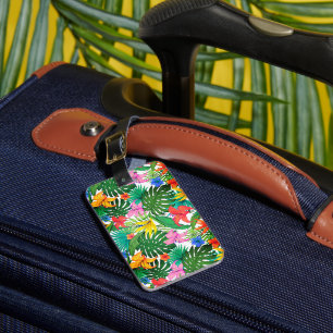 Hawaiian Print Luggage Tag