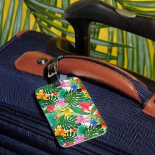 Hawaiian Print Luggage Tag