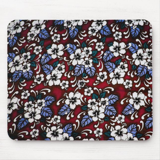 Hawaiian Print Mousepad (Front)