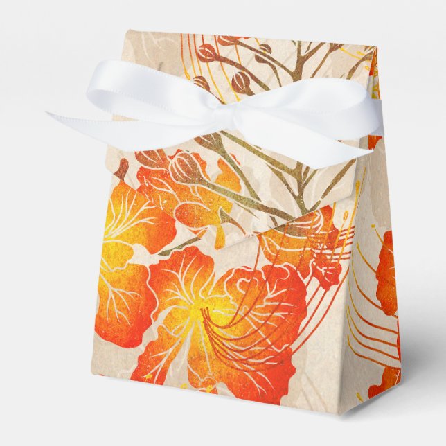 Hawaiian print Ohai Alii v2 pattern Favor Box (Front Side)
