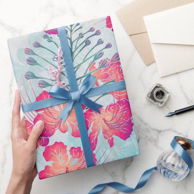 Hawaiian print Ohai Alii v2 pattern Wrapping Paper (Gifting)