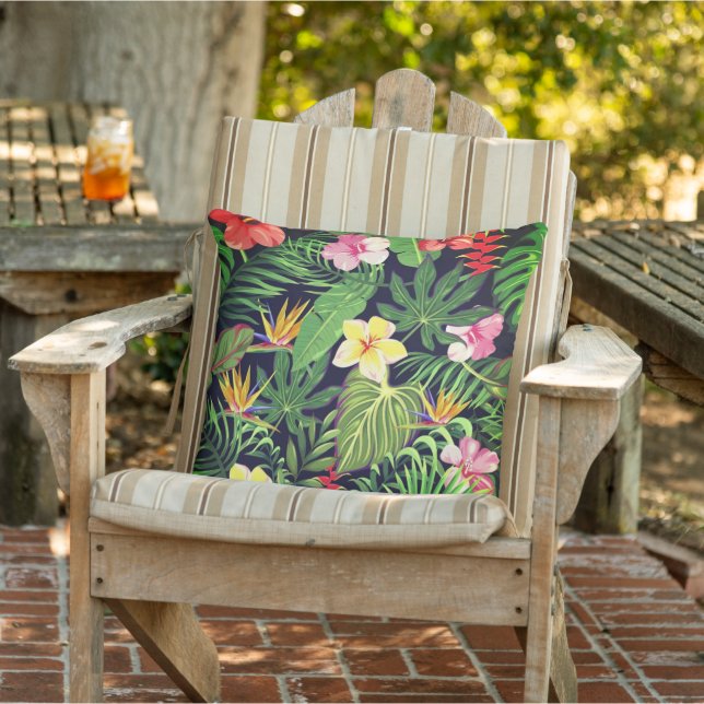 Hawaiian Print Outdoor Pillow (Chair)