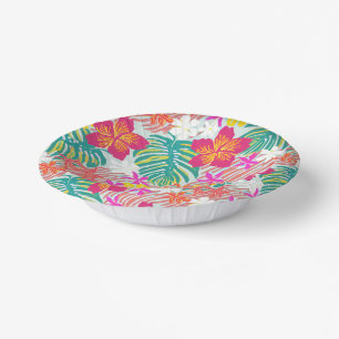 Hawaiian Print  Paper Plate