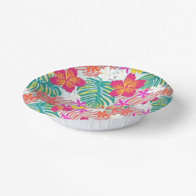 Hawaiian Print  Paper Plate (Angled)