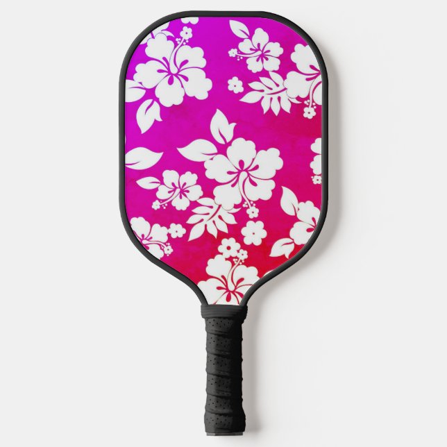 Hawaiian Print Pickleball Paddle (Front)