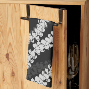 Hawaiian Print Puakenikeni lei Kitchen Towel