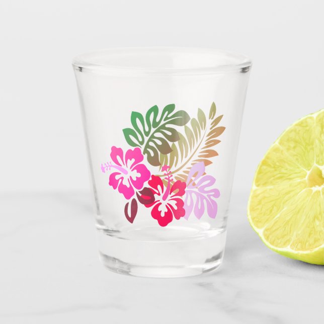 Hawaiian Print  Shot Glass (Front)