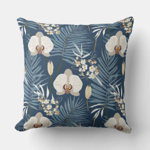 Hawaiian print throw pillow