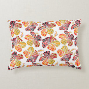Hawaiian Radiance: Tropical Plant Elegance. Accent Pillow