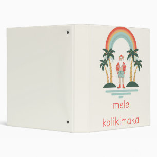 Hawaiian/Rainbow/Palms Santa Binder