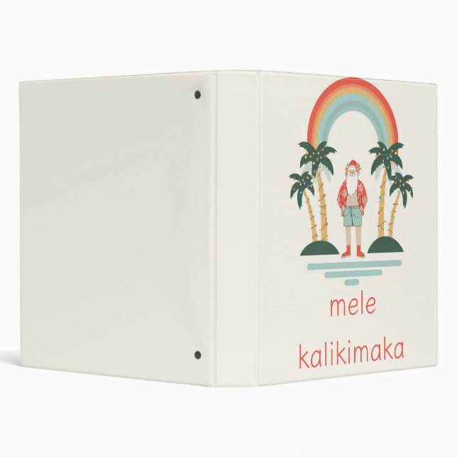 Hawaiian/Rainbow/Palms Santa Binder (Background)