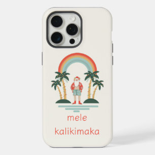 Hawaiian/Rainbow/Palms Santa iPhone 15 Pro Max Case