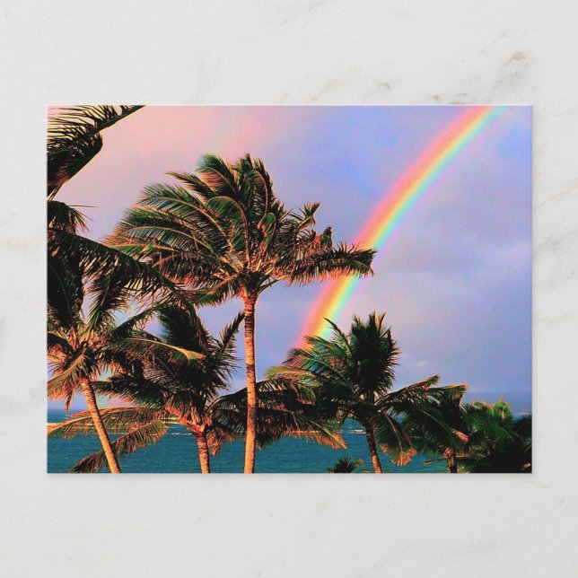 Hawaiian rainbow scenes postcard (Front)