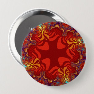 Hawaiian Red Cross 4 Inch Round Button