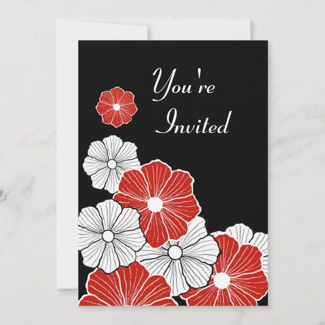 Hawaiian Retro  Invitations (Front)