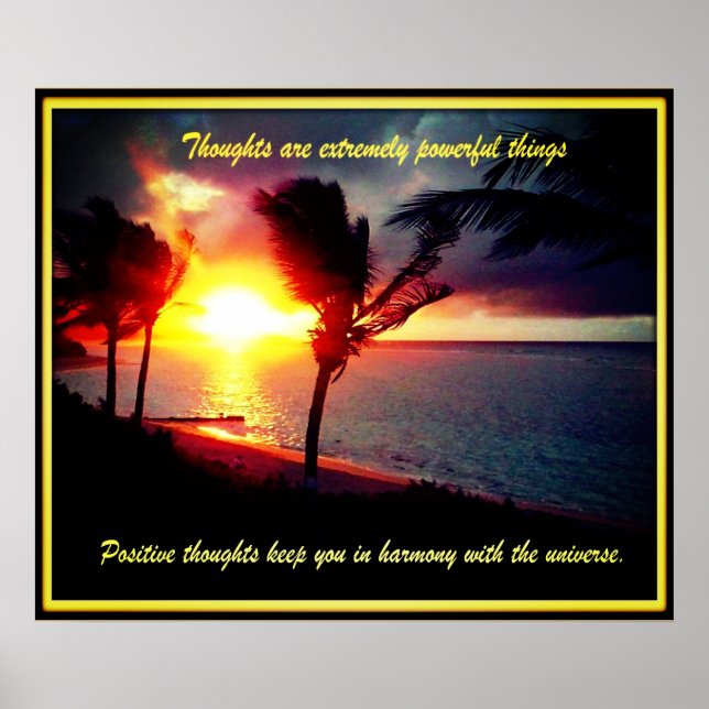 Hawaiian scenes inspirational quotes poster (Front)