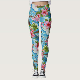 Hawaiian Scenes Leggings