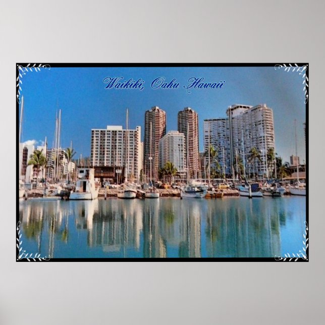 Hawaiian scenes poster print (Front)