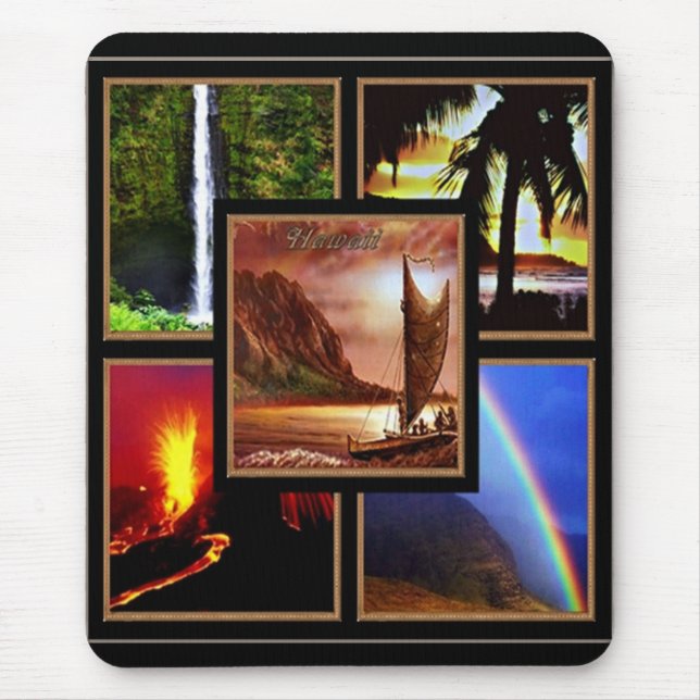 Hawaiian Scenes Print Mousepad (Front)