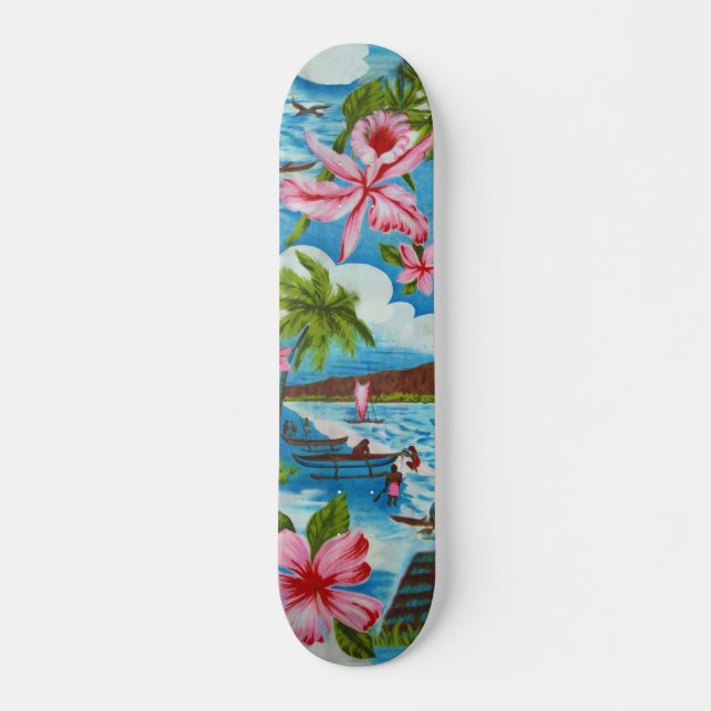 Hawaiian Scenes Skateboard (Front)